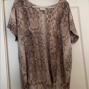 134 Story by Line Up, Python Top, S/S, XL/1X